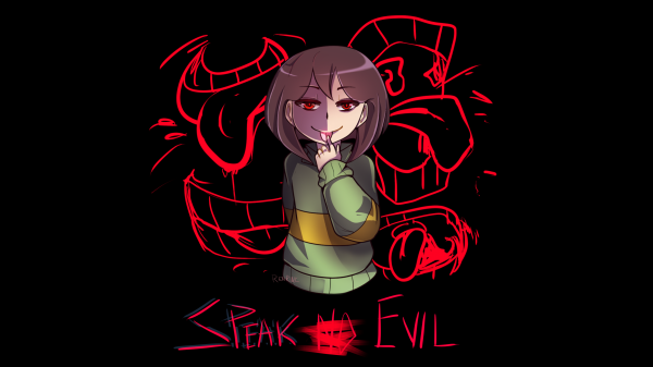 ilustrácie,Undertale,Chara,démon