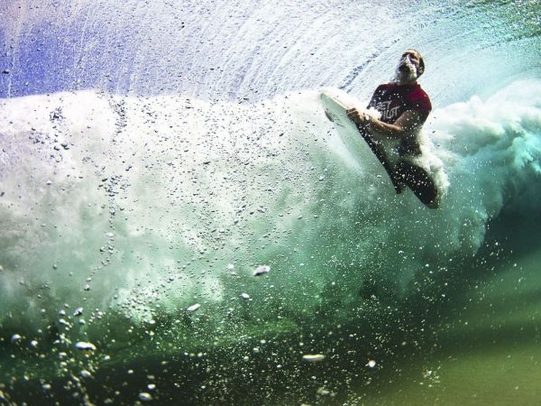 mar, agua, cielo, surf, naturaleza, Burbujas