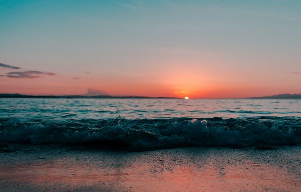 mer,le coucher du soleil,horizon,crépuscule