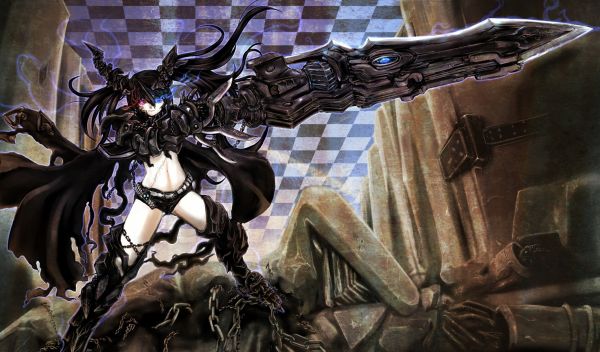 anime,anime jenter,Black Rock Shooter,mytologi,Kuroi Mato,Person