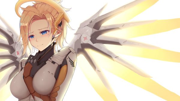 1920x1080 px,Mercy Overwatch,Overwatch,anime,țâțe mari,arta digitala