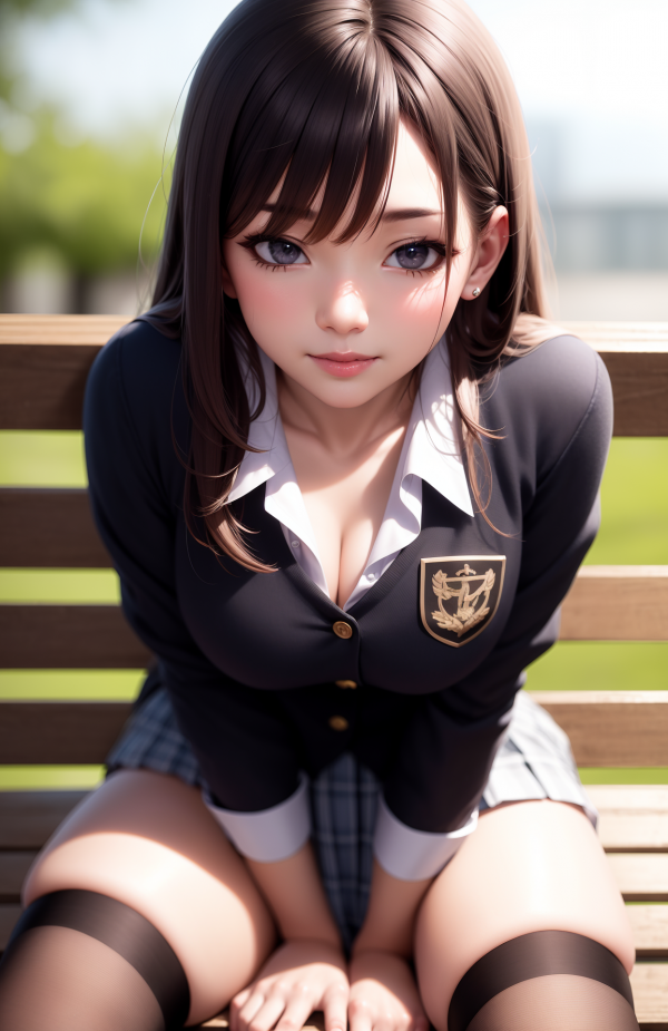 Anime piger,anime,JK,skoleuniform,strømper,sweater