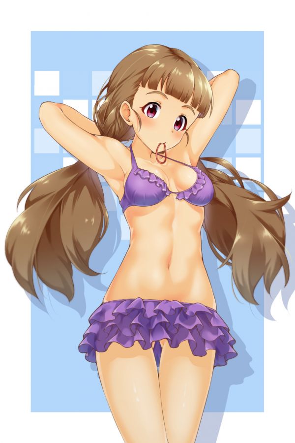 THE email protected Cinderella Girls, anime girls, bikini, Kamiya Nao, sfaldamento