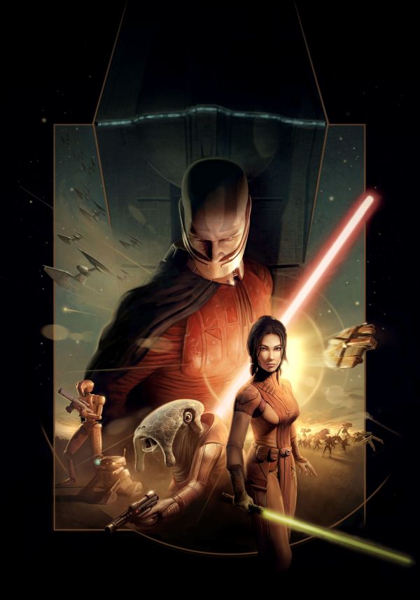 Star wars,Video Game Art,omslag,Digital kunst,Knights of the Old Republic,Bastila Shan