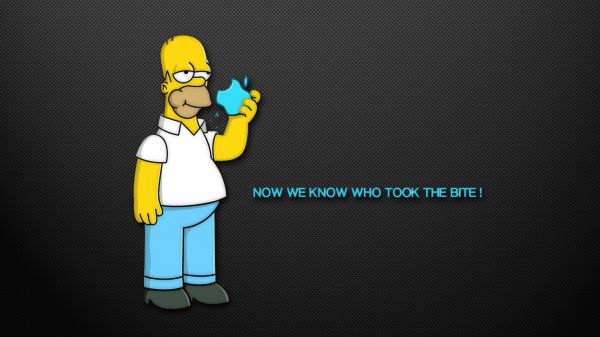 Homer Simpson,Simpsons,2560x1440 px,Apple Inc