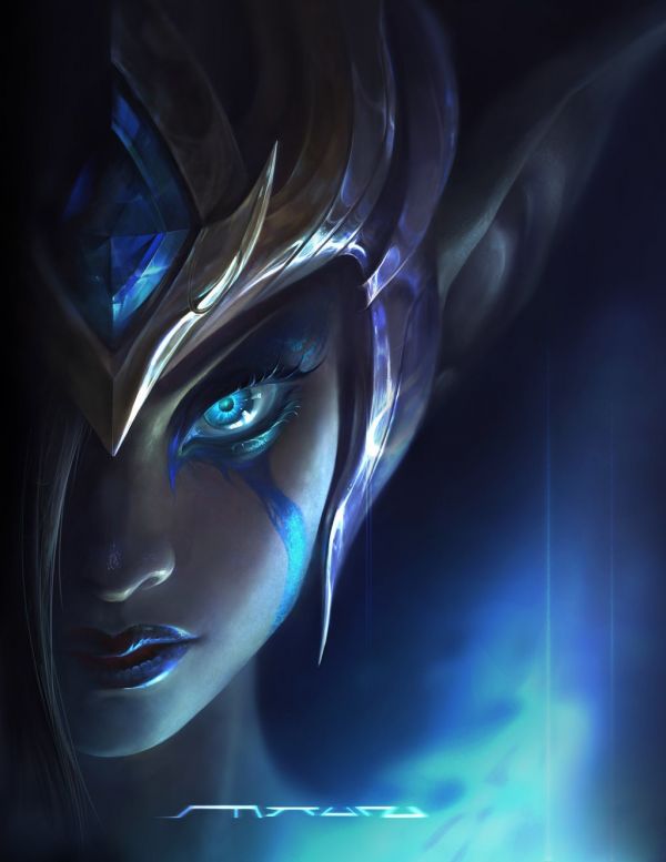 Elise League of Legends,1024x1327 px,animemeisjes,artwork