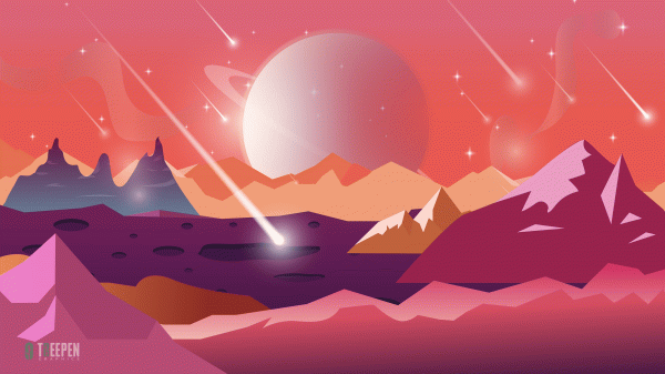 Obra de arte,arte digital,paisaje,planeta,ilustración,Saturno