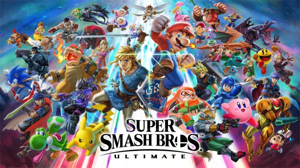 Super Smash Brothers,Nintendo,spelletjes art,Super Smash Bros Ultimate