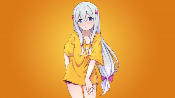 anime,anime tytöt,valkoinen iho,kawaii girl,Izumi Sagiri,Eromanga sensei