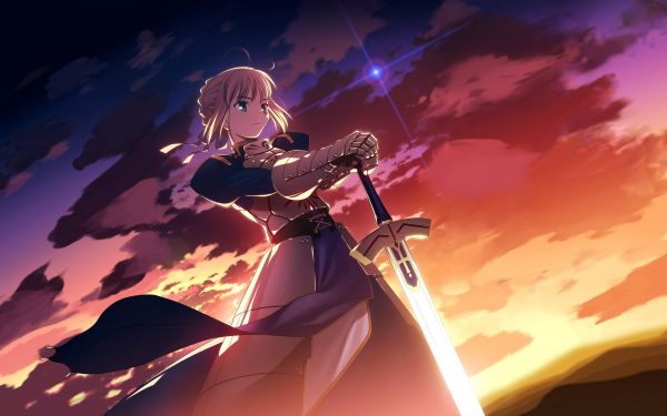 illustration, anime, anime girls, Saber, Fate Zero, fantasy art