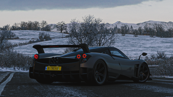 video games,Forza Horizon 4,Pagani Huayra BC,photography