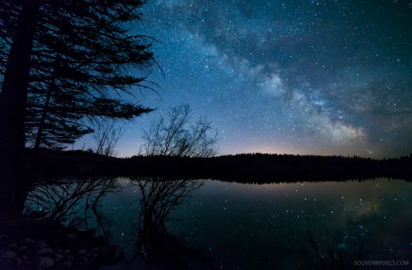 himmel, natur, atmosfär, natt, vatten, reflexion