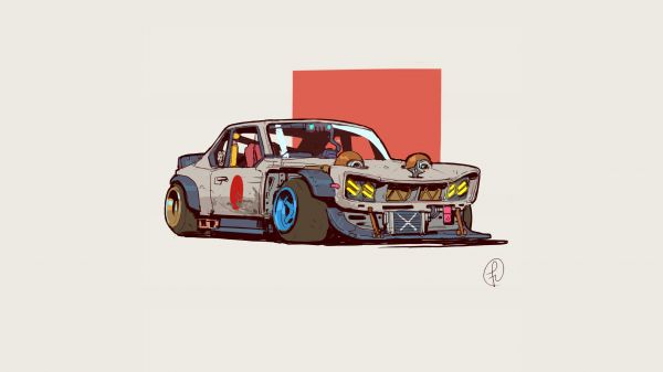 umelecké diela,auto,concept art,pestrý,custom made,Fernando Correa