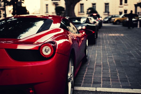 car,red,black,Italy,vehicle,sports car