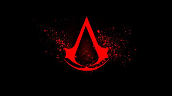 ilustración,Assassin's Creed,rojo,texto,logo,circulo