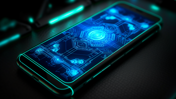 smartphone,neon,futuristisk