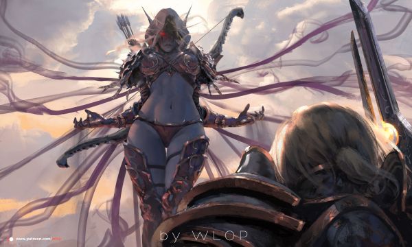 Sylvanas Windrunner,World of Warcraft,Anduin Wrynn,WLOP