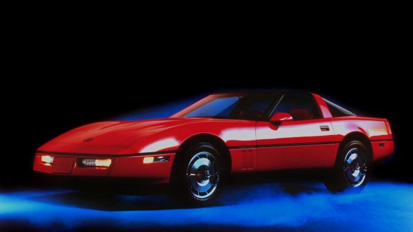 車,車両,シボレーコルベットC4,80s cars,赤い車,アメリカの自動車