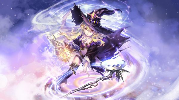 1920x1080 px,anime,animeflickor,blond,behå,daria Shadowverse