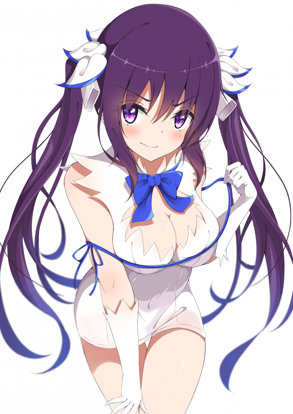 sfaldamento,sfondo bianco,cosplay,vestito,Dungeon ni Deai wo Motomeru no wa Machigatteiru Darou ka,Gochuumon wa Usagi Desu ka