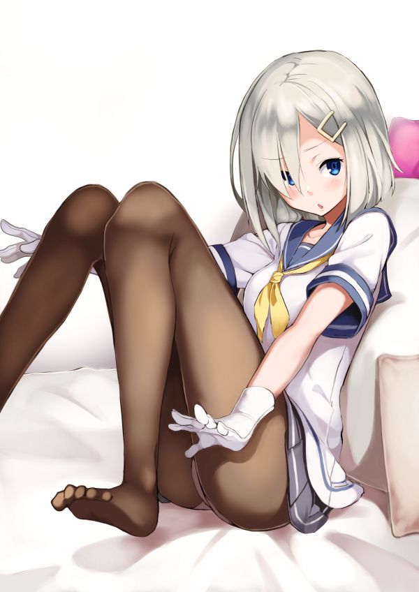 cheveux blancs,Anime,Filles anime,cheveux courts,dessin animé,Collants