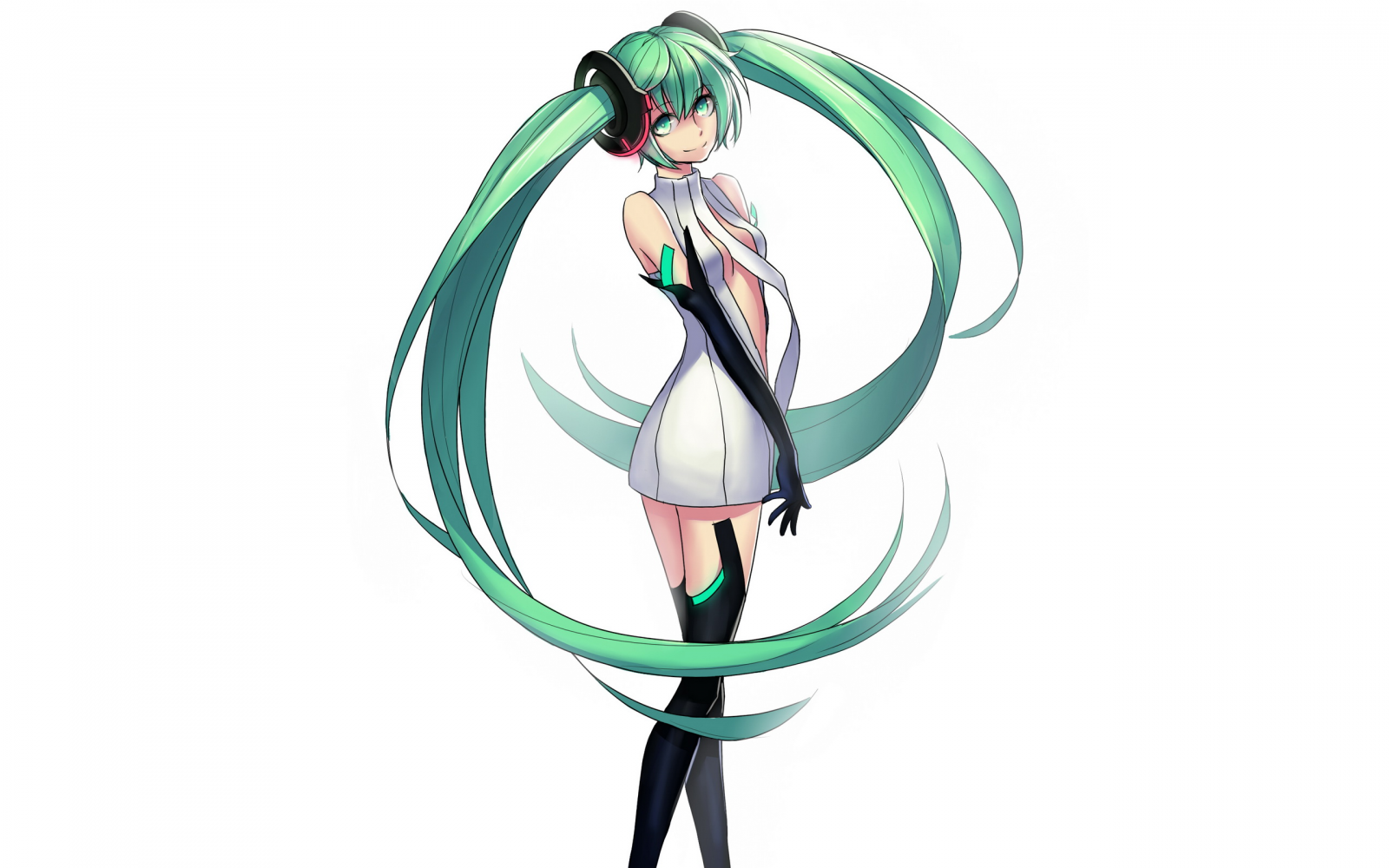 anime lányok, anime, Vocaloid, Hatsune Miku