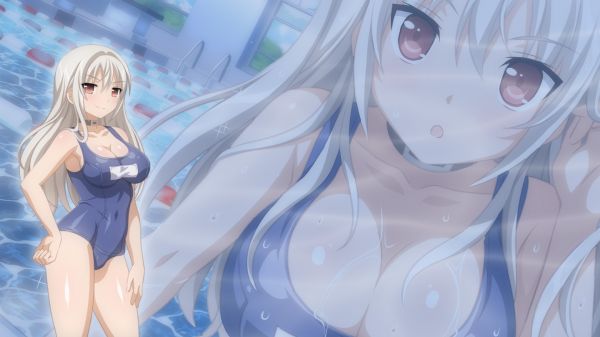 illustration,anime,artwork,big boobs,swimwear,Sakura Swim Club