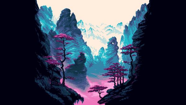 Pixel art,la nature