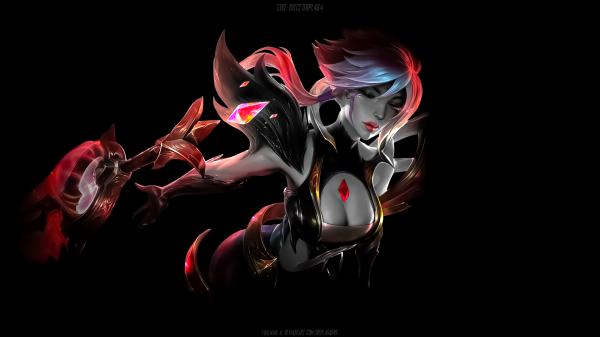 Riven League of Legends,liên minh Huyền Thoại,Nền đơn giản,Nền tối