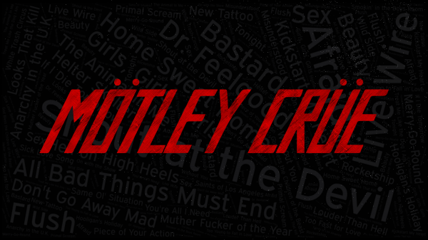 Červené,typografie,slovo mraky,Red and Black,motley crue,hudba