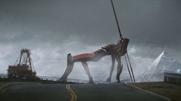 EVA Unit 02,Spear of Longinus,Neon Genesis Evangelion,road