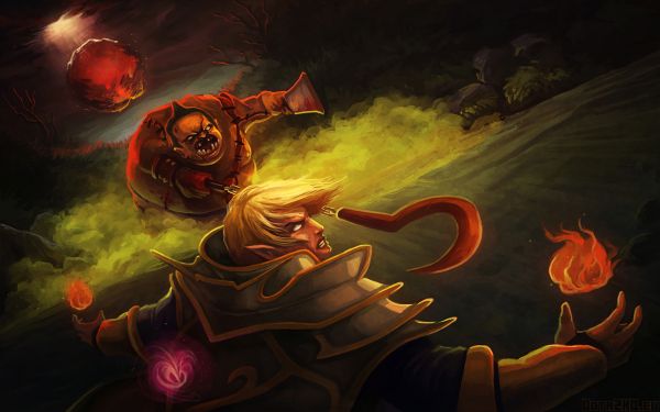 ilustrace,Dota 2,vyvolávač,mytologie,drak,démon