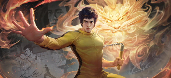 Bruce Lee,kung fu,martial arts,artwork,dragon