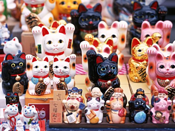 1600x1200 px,gatos,crianças,Japão,japonês,Maneki