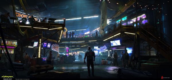 digital art,umelecké diela,ilustrácie,concept art,Cyberpunk 2077,futuristický