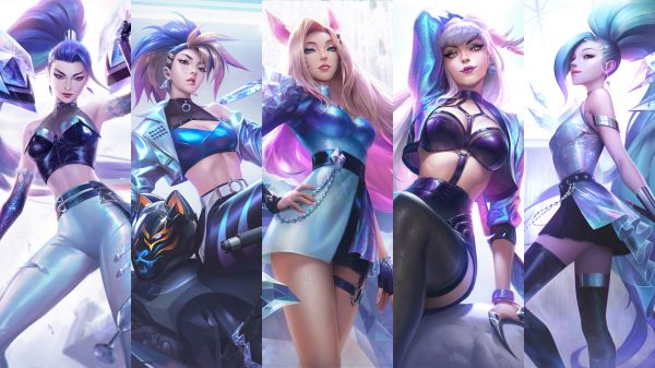 K DA,kda,Seraphine League of Legends,Serafine,Evelynn,Evelynn League of Legends