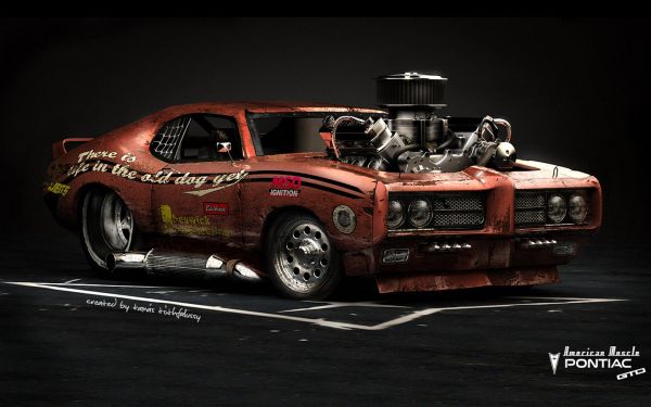 1920x1200 px,carro,carros musculosos,Pontiac,Pontiac GTO,CGI