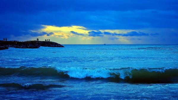 sea,Surf,sky,clouds