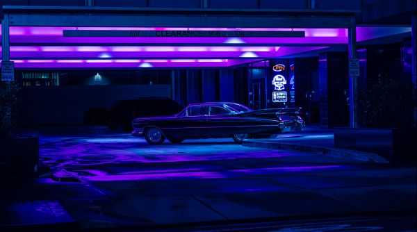 auto,nick fonger,1960,4k,Cadillac,Deville