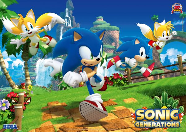 sonisch,Sonic de egel,Sonic Generations,Tails karakter,Sega,Video Game Art