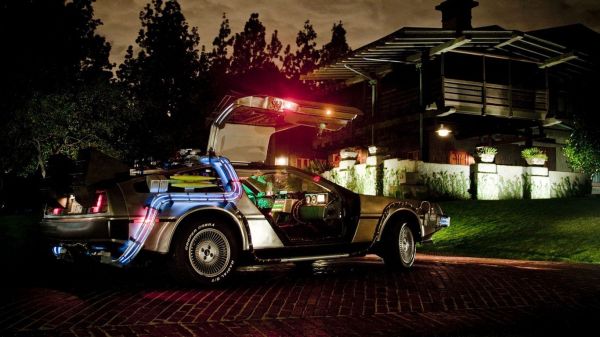 1366x768 px,Назад в будущее,DeLorean