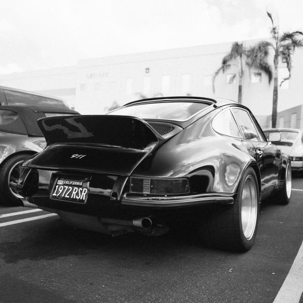 car,vehicle,old school wheels,palm trees,Porsche,filter