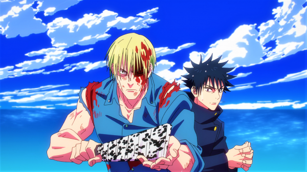 Jujutsu Kaisen,Kento Nanami,Megumi Fushiguro,uniformă,blondă,Spiky Hair