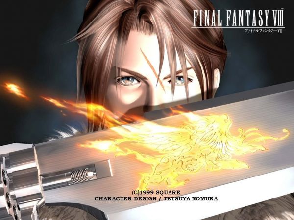 anime, Final Fantasy, Final Fantasy VIII, videohry, značka, přeháňka