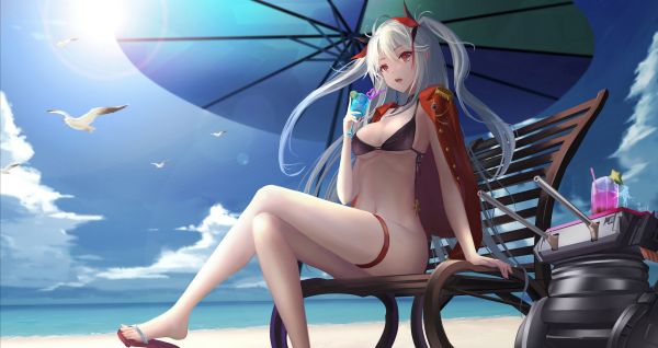 Prinz Eugen Bilan Hangxian, Bilan Hangxian, bikini, hasadás, strand