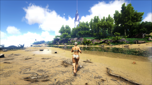 Ark Survival Evolved,Pés,floresta,rio,Wilderness survival,roupa íntima