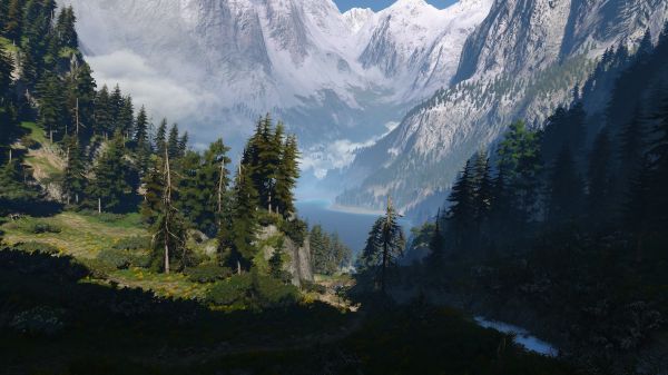 The Witcher 3 Wild berburu,screen shot,PC gaming,Kaer Morhen