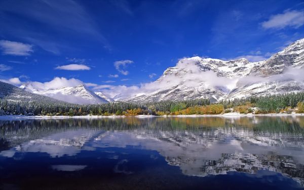 paisaje,montañas,lago,agua,naturaleza,reflexión