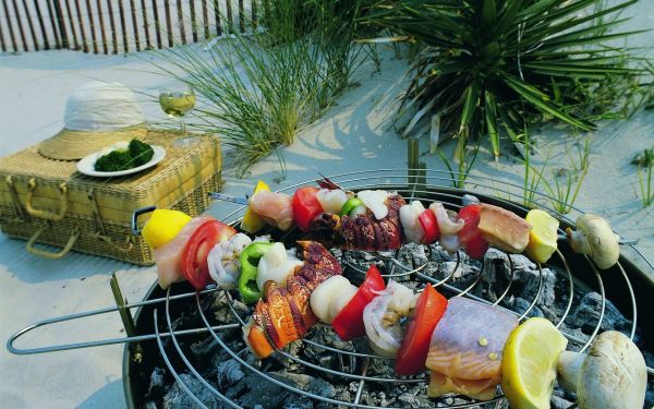 vegetables,barbecue,kebabs