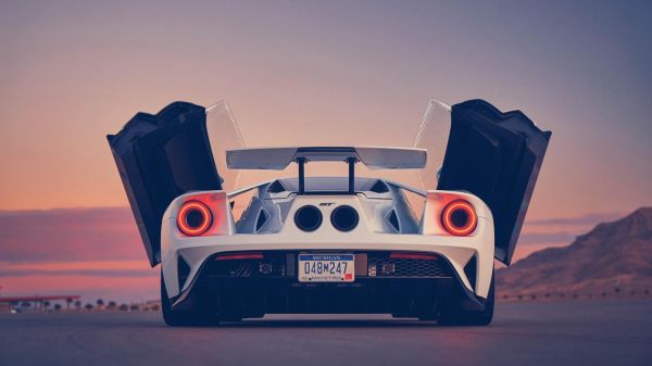 bil,sportsbil,solnedgang,1858x1045 px,Ford,Ford GT